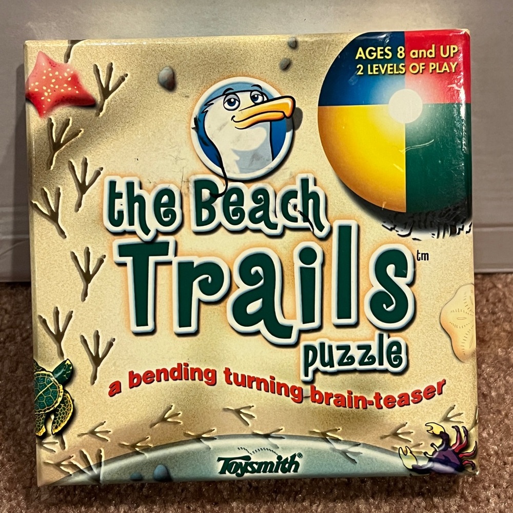 NEW - The Beach Trails Brain Teaser Puzzle Game 1+ players